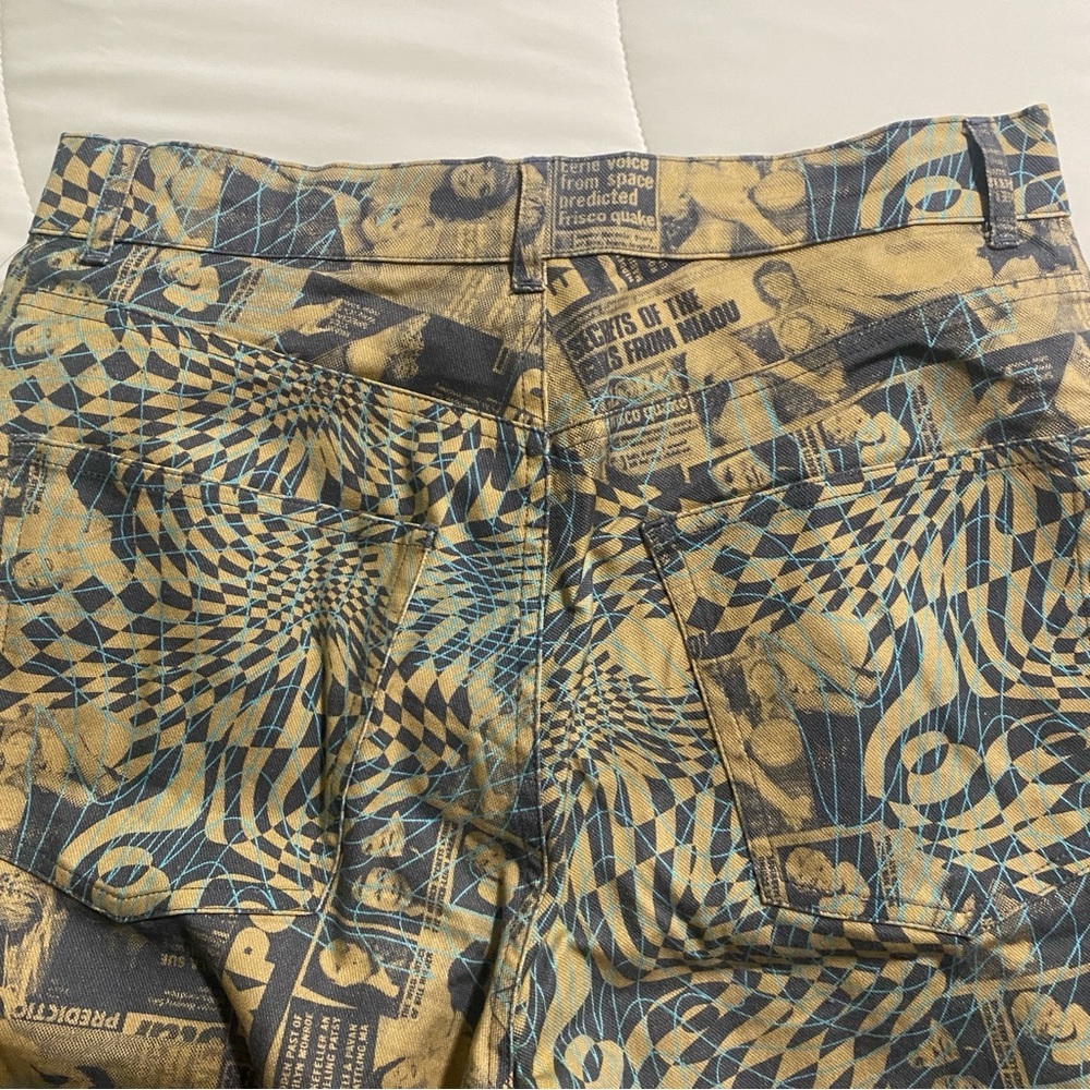 NWOT MIAOU FARGO WANTED PRINT PANTS - SIZE S - Picture 11 of 13